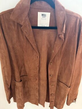 SEZANE Women's Suede Jacket - Brown